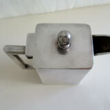 Silver metal coffee maker by B.Bohrmann for Hof Baden-Baden Frankfurt