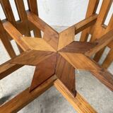 1930s star-inlaid side table