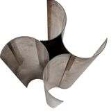 Christian Dior, Silver-plated solifleur sculptural vase, Dior France 1980s