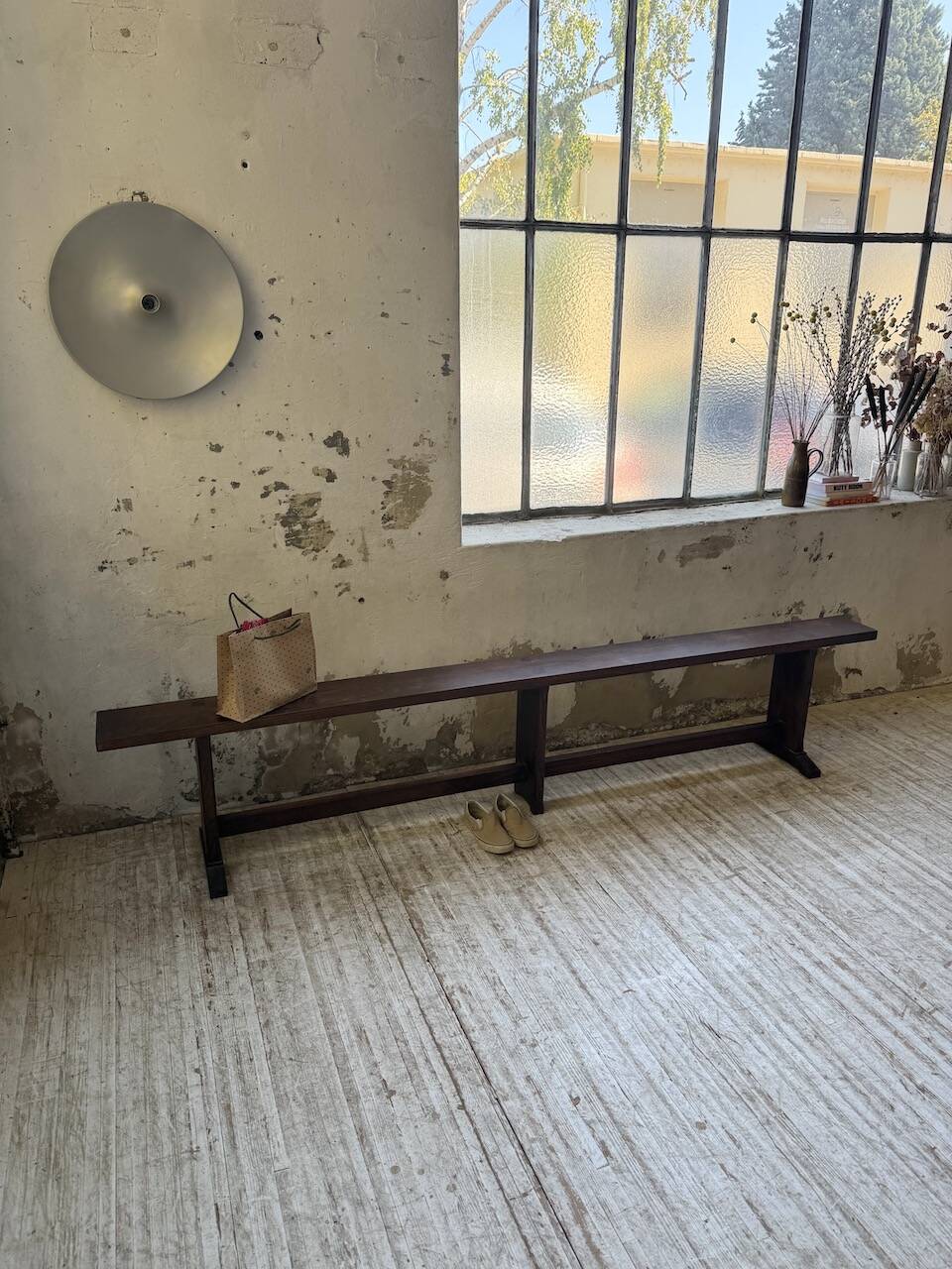 Oak bench 260 cm (2 available)