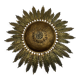 Large wall sconce "Sol" in gilded wrought iron – Spain, 1950s