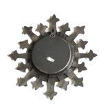 Small metal sun mirror, 1950s