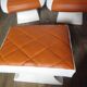 rare ensemble fauteuil baquet avec repose pied vintage