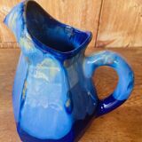 Pichet en grés flammé bleu Art Deco