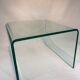 Set 2 glass nesting tables 1980