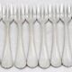 Christofle Spatours, 12 cake forks, silver-plated, excellent condition.