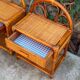 Paire de chevets en rotin 1960