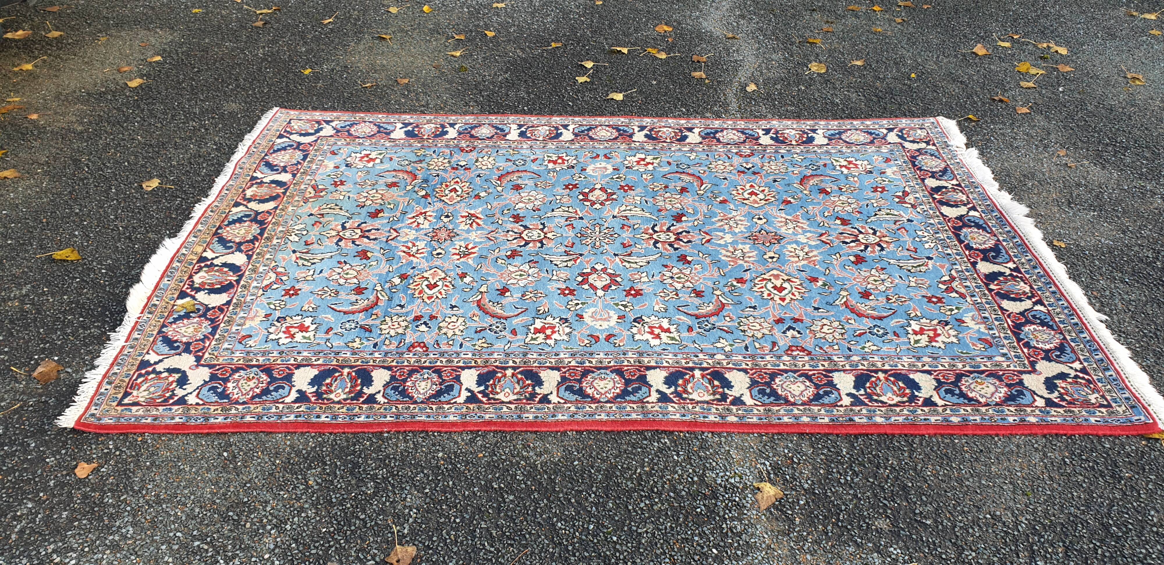 Royal blue oriental rug