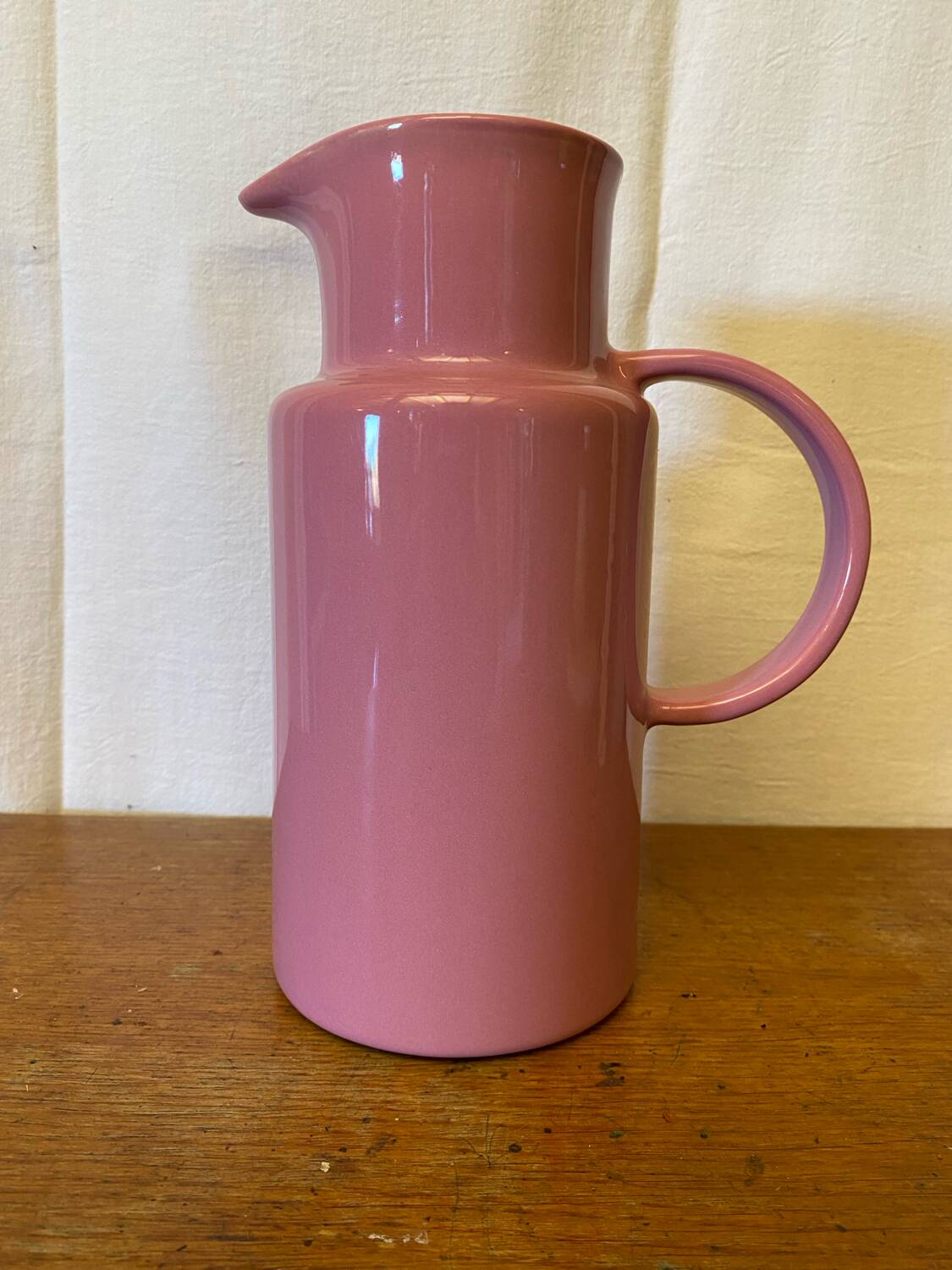 Antique emile henry pitcher vintage pink ceramik
