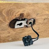 Vintage Brutalist wall light, Italy, 1970s