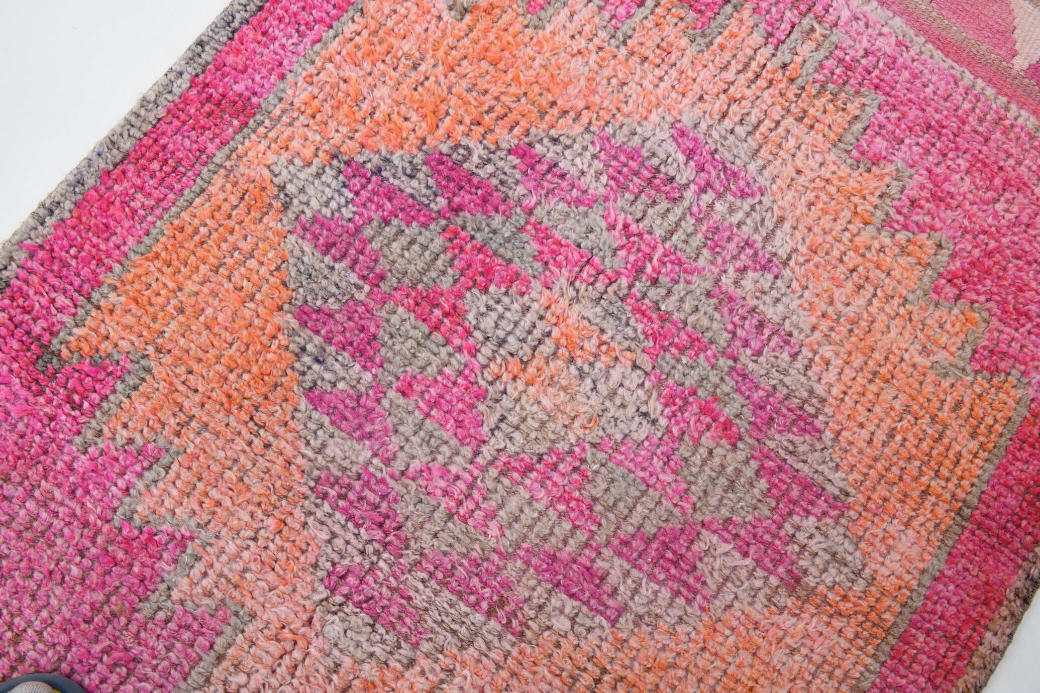 3x10 Oriental Pink Wool Turkish Runner Rug, 89x295Cm SK 18196