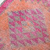 3x10 Oriental Pink Wool Turkish Runner Rug, 89x295Cm SK 18196