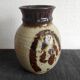 Enamelled sandstone vase – 60s/70s