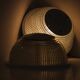 White Holophane wall light