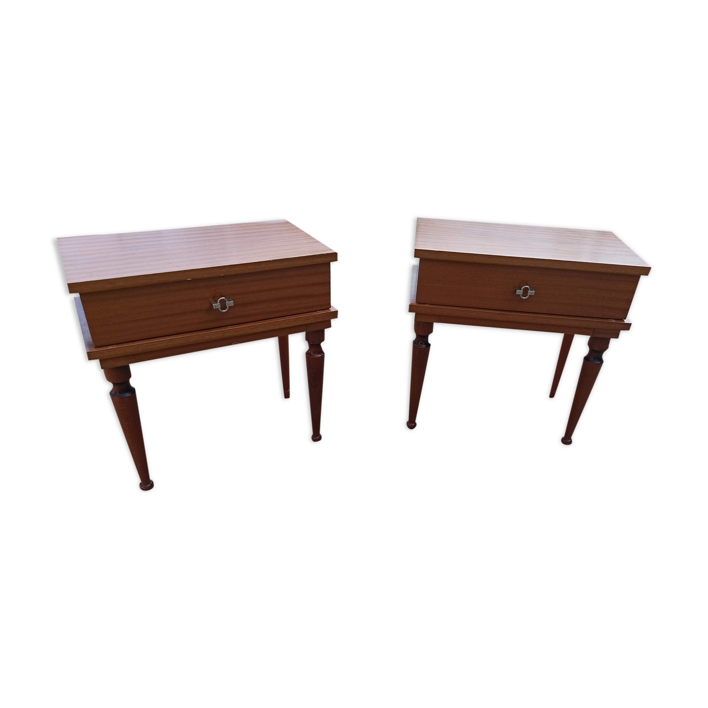 Pair of 50s Scandinavian style bedside tables