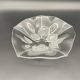 Large vintage Evita flower-patterned glass bowl – Walther Glas Allema