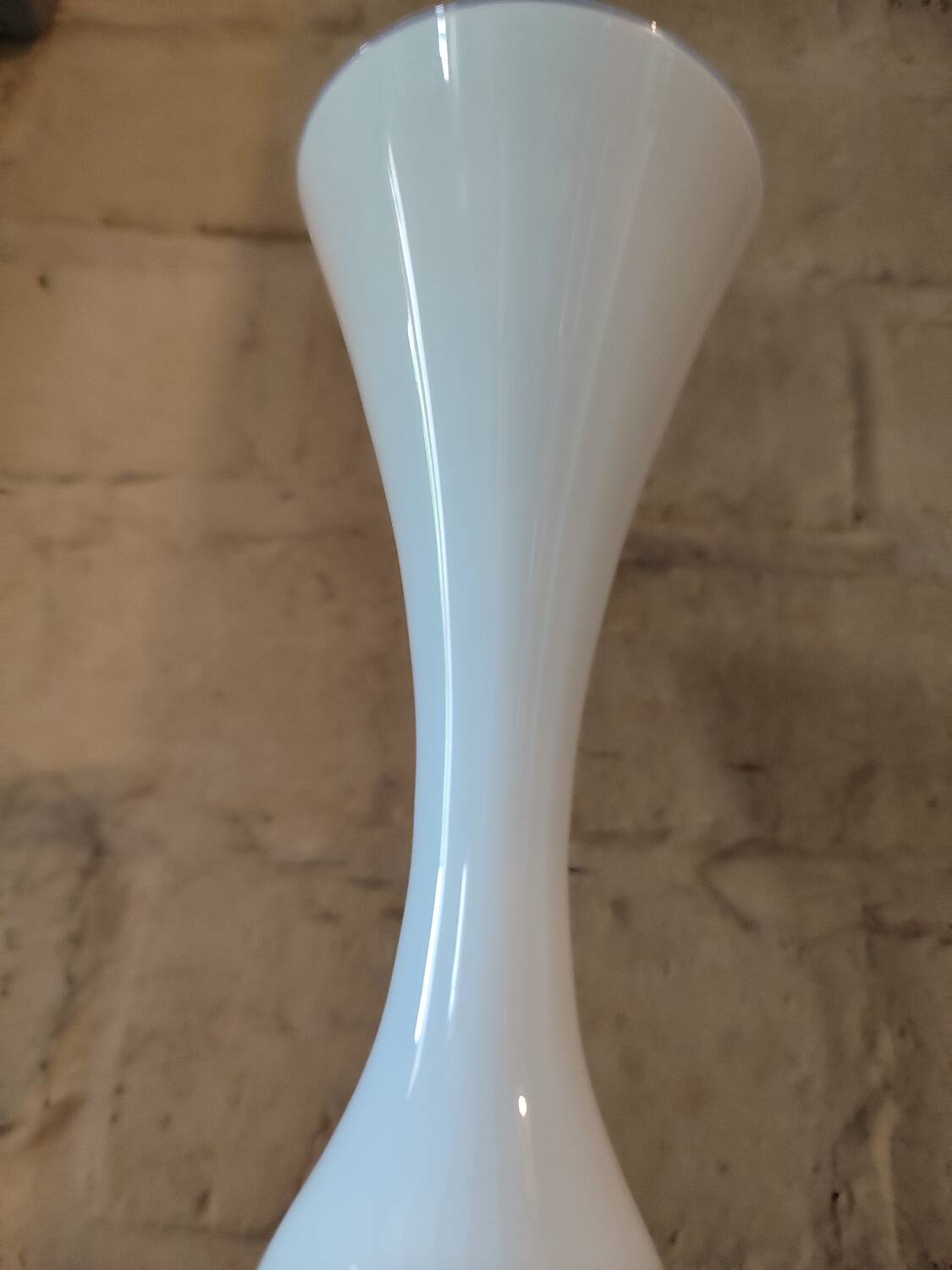 White Opaline Vase 1970s