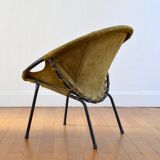 Circle armchair by Lusch Erzeugnis 1960 vintage