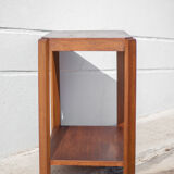 Art deco pedestal table, art deco service, art deco wood furniture, sofa end, interior decoration