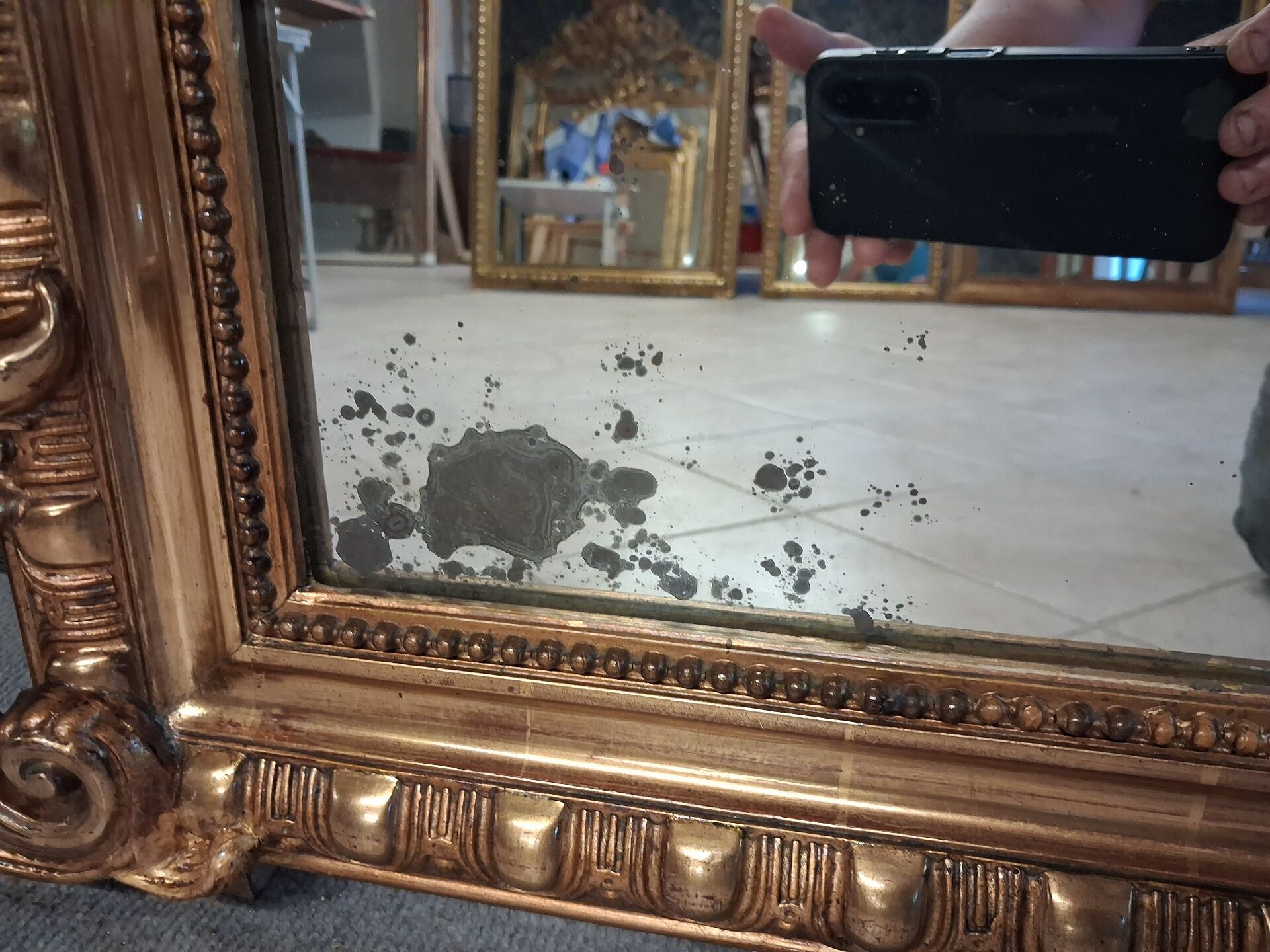 Mirror from the Napoléon III era 147 x 98