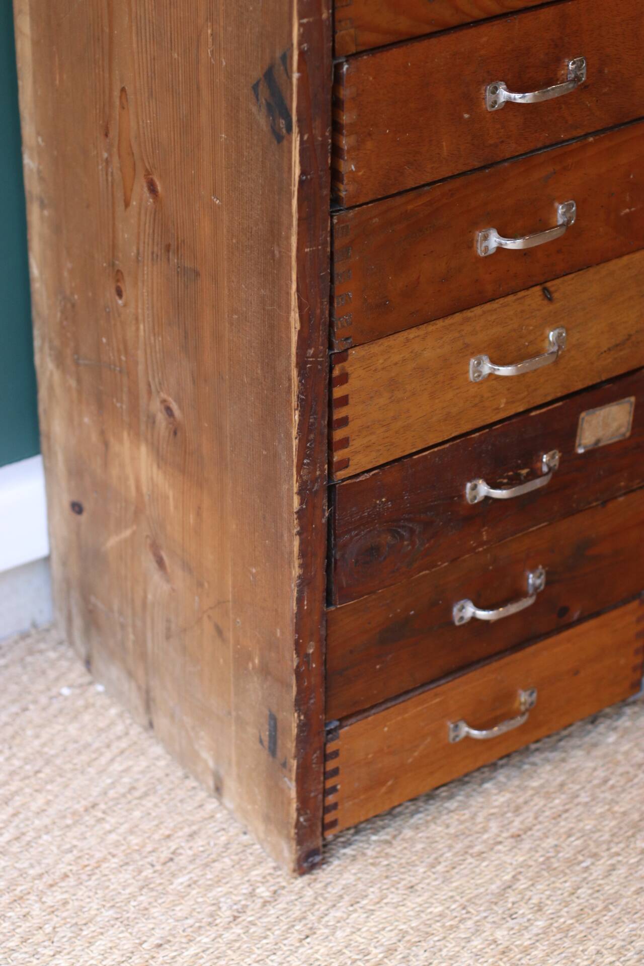 Craft cabinet with drawers