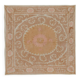 Vintage Turkish hand-knotted rug 134x140 cm