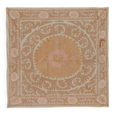Vintage Turkish hand-knotted rug 134x140 cm