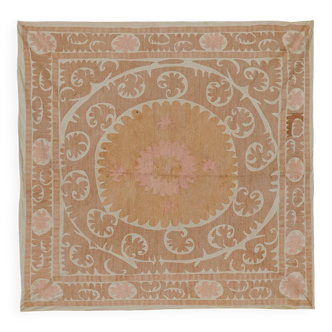 Vintage Turkish hand-knotted rug 134x140 cm