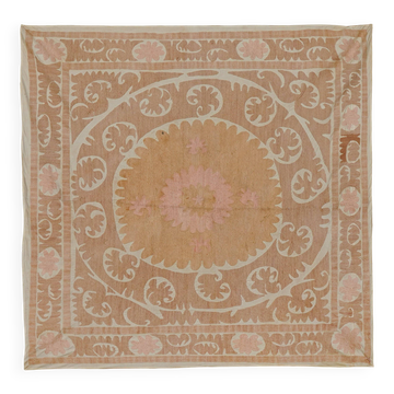 Vintage Turkish hand-knotted rug 134x140 cm