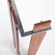 Vintage wall coat rack with chrome and 8 hooks