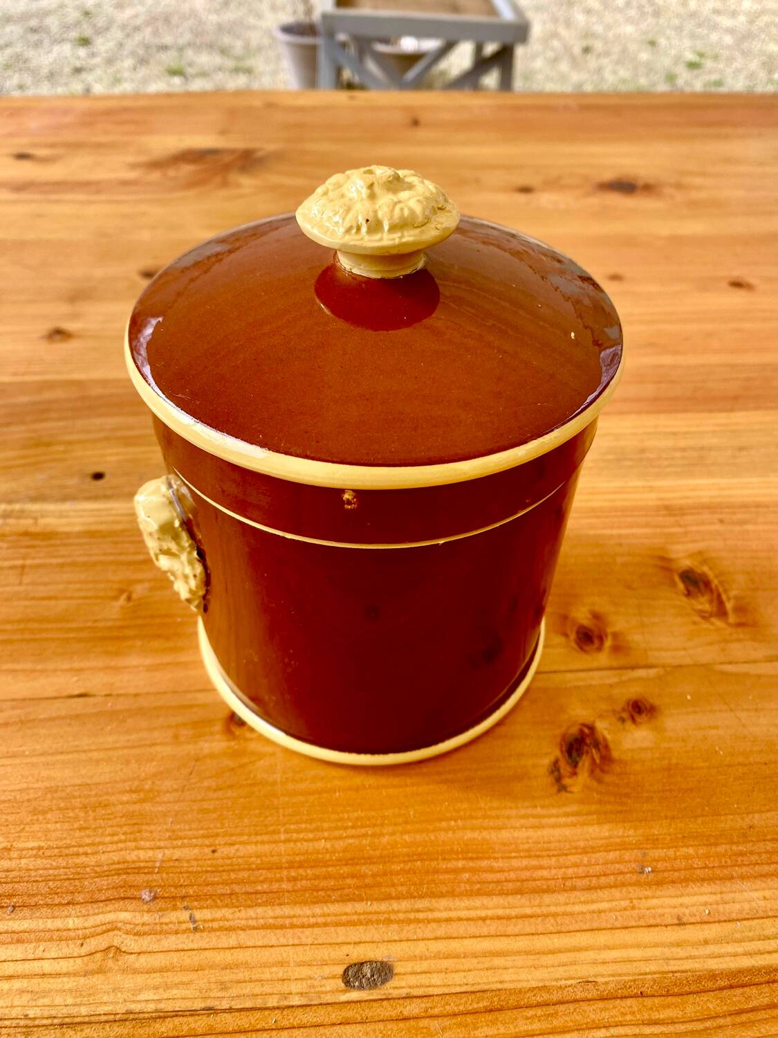 Sarreguemines fireclay pot