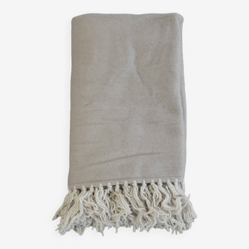 Moroccan wool blanket - Gray