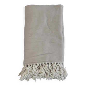 Moroccan wool blanket - Gray