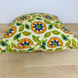 Vintage 70s flower cushion 35 x 35 cm