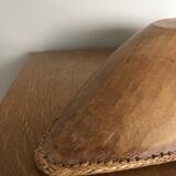Wooden and wicker salad bowl from the 1900s
