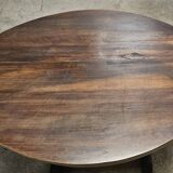 Small oval folding wine table