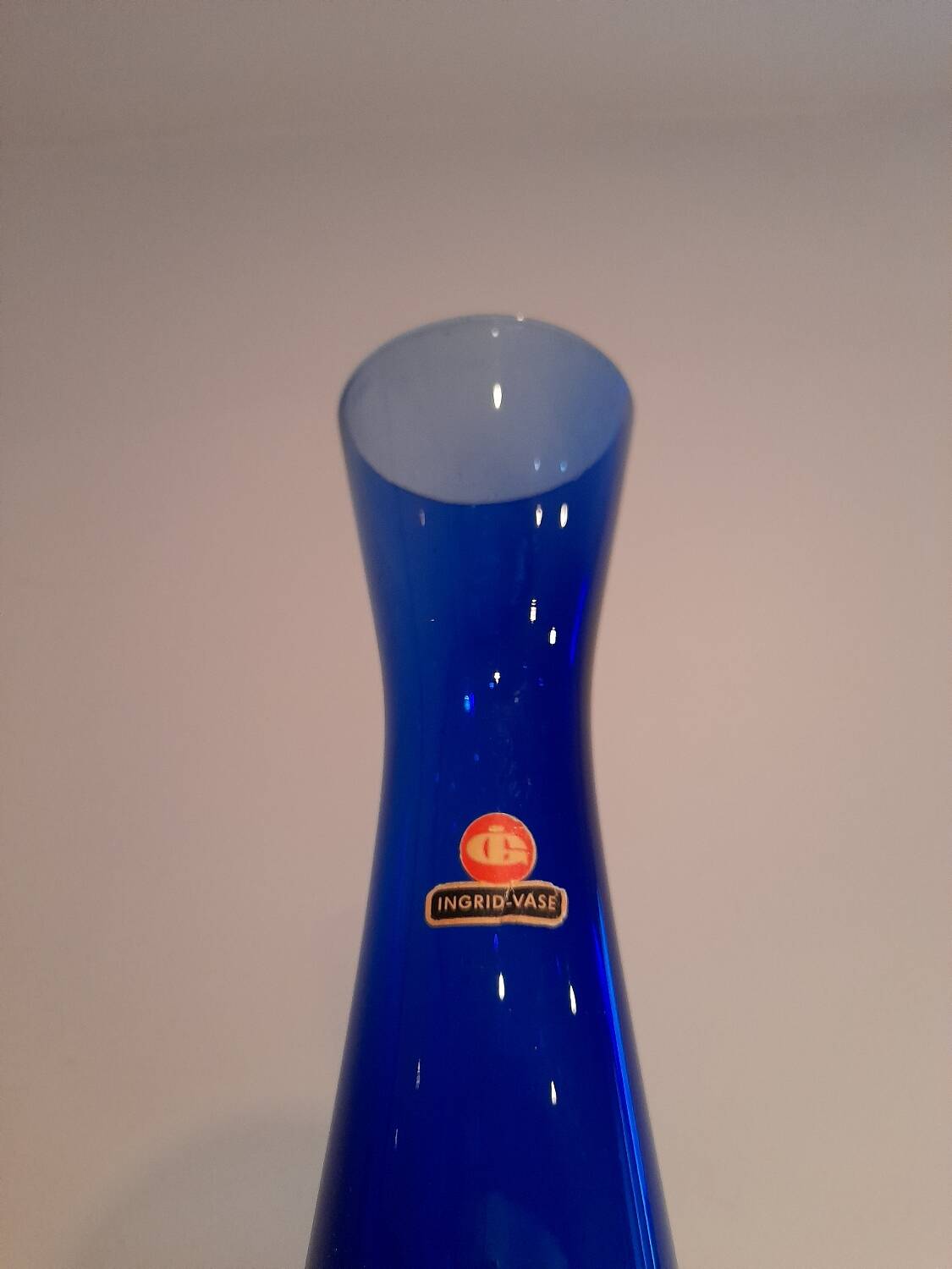 Ingrid Glass diabolo vase 1960