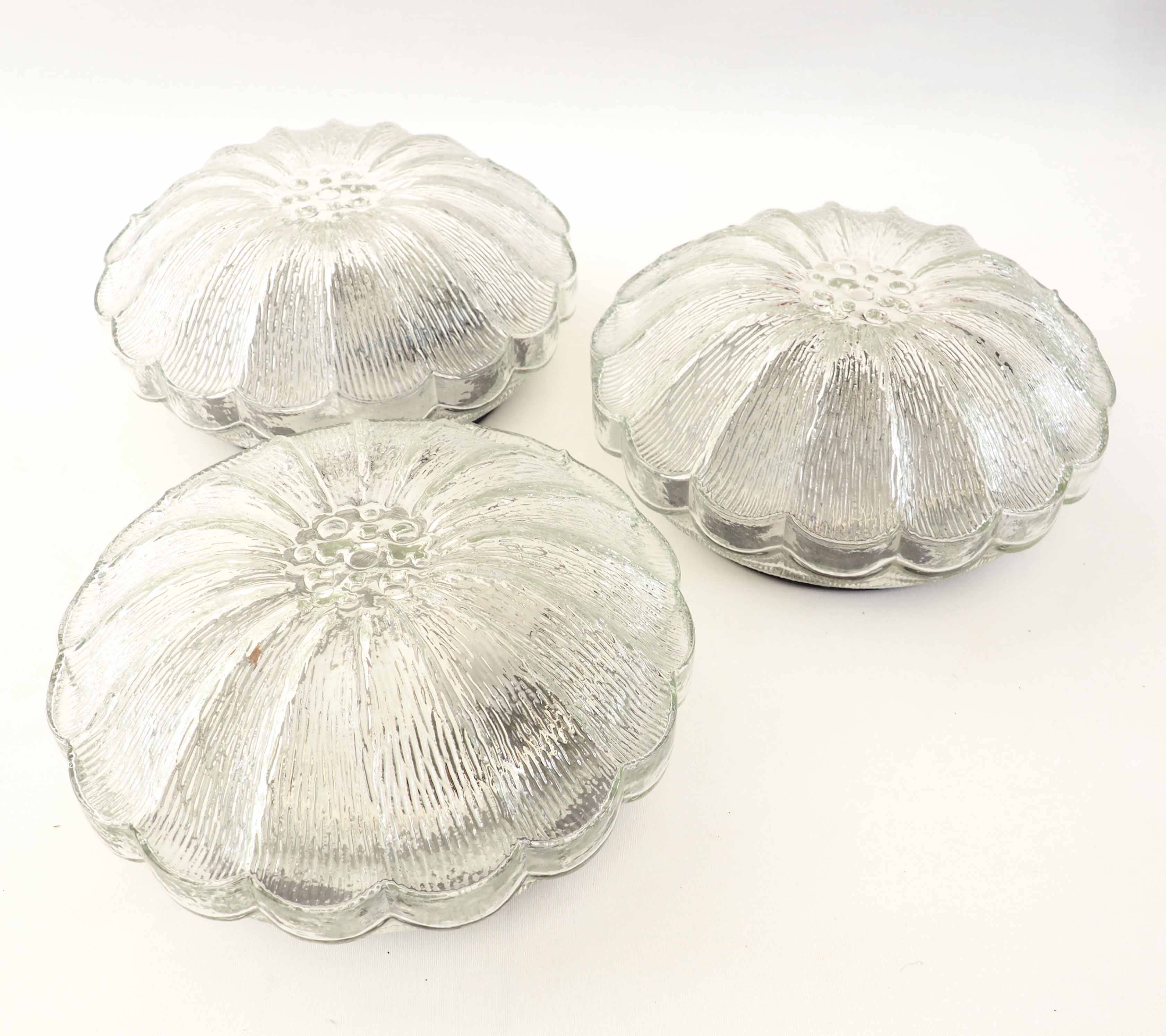 Applique plafonnier verre oursin