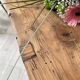 Table de ferme vintage en bois brut