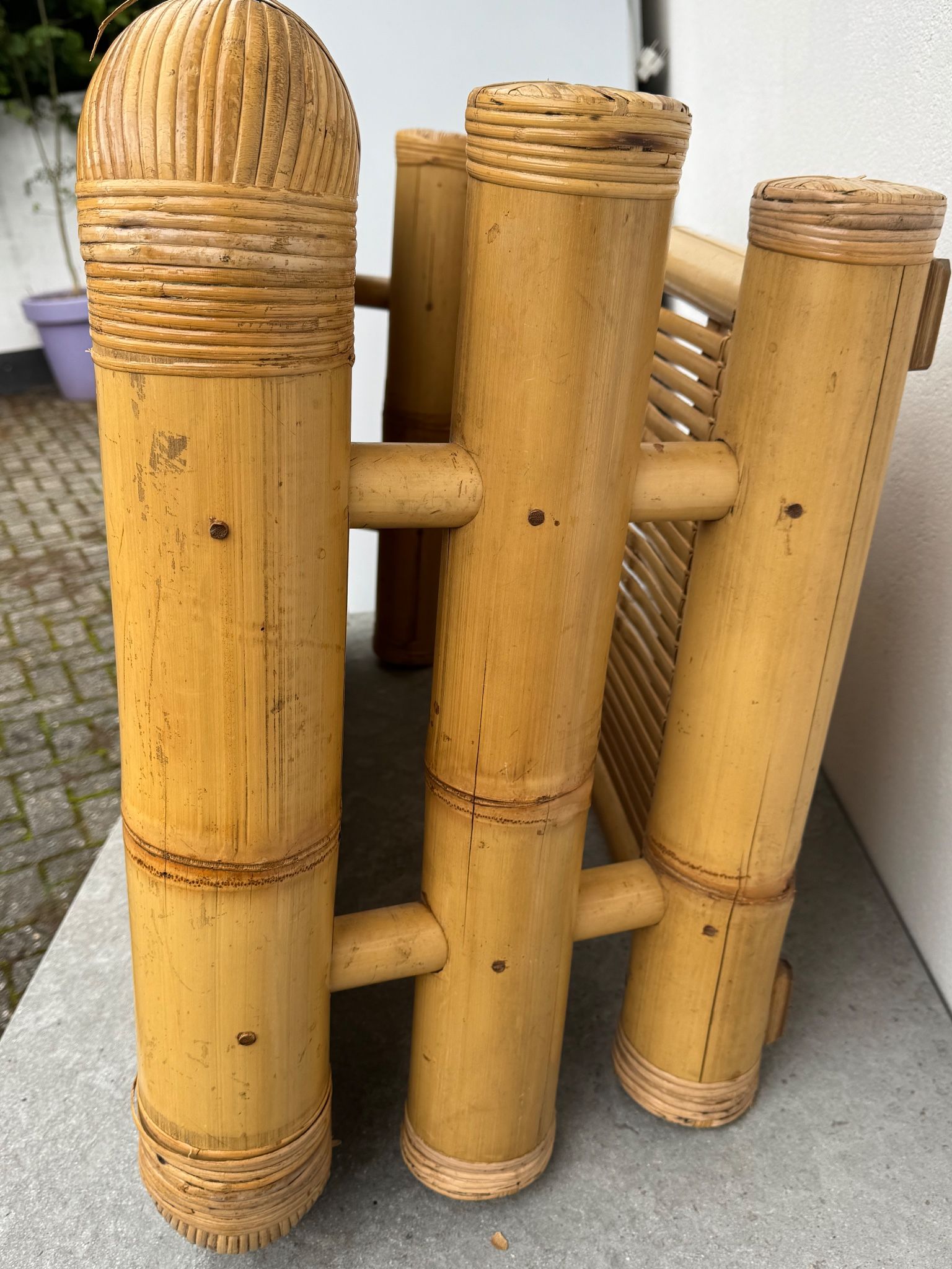 Vintage Bamboo Salon Table