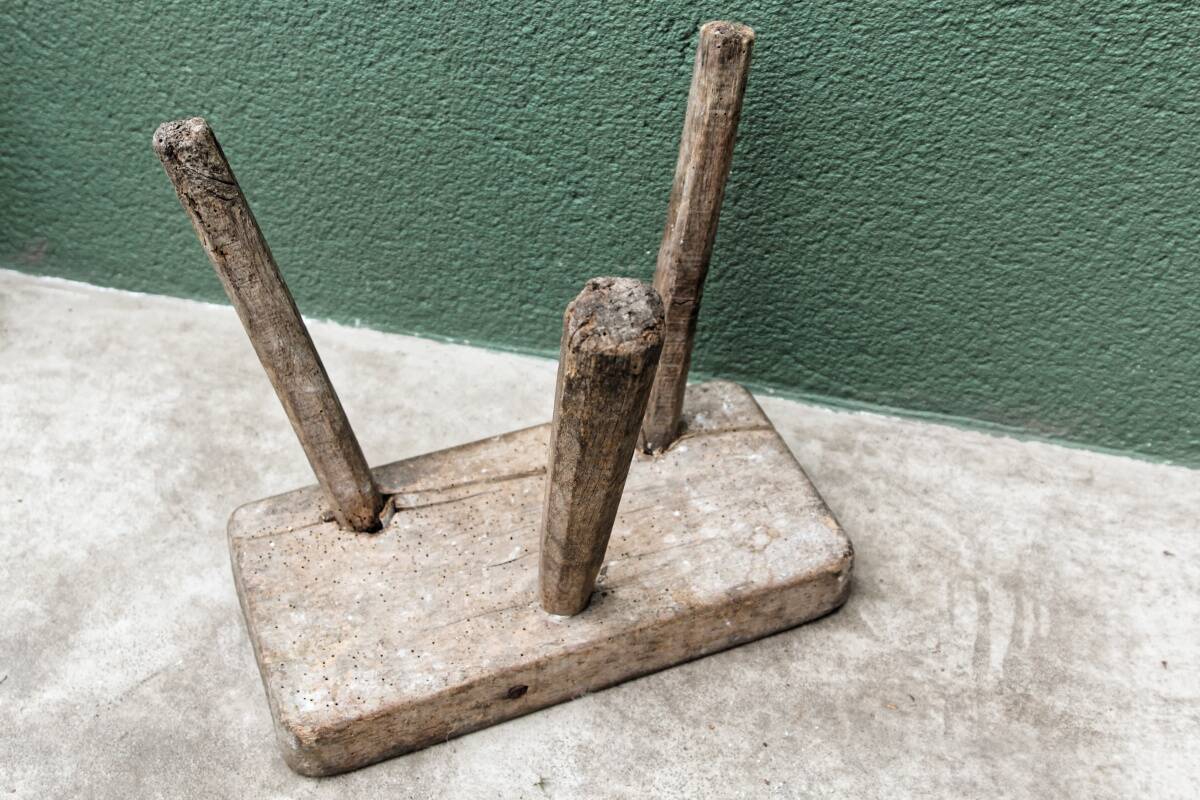 Brutalist Cowherd Stool, Tripod
