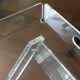 Folding side table in plexiglass with removable top – Vintage design