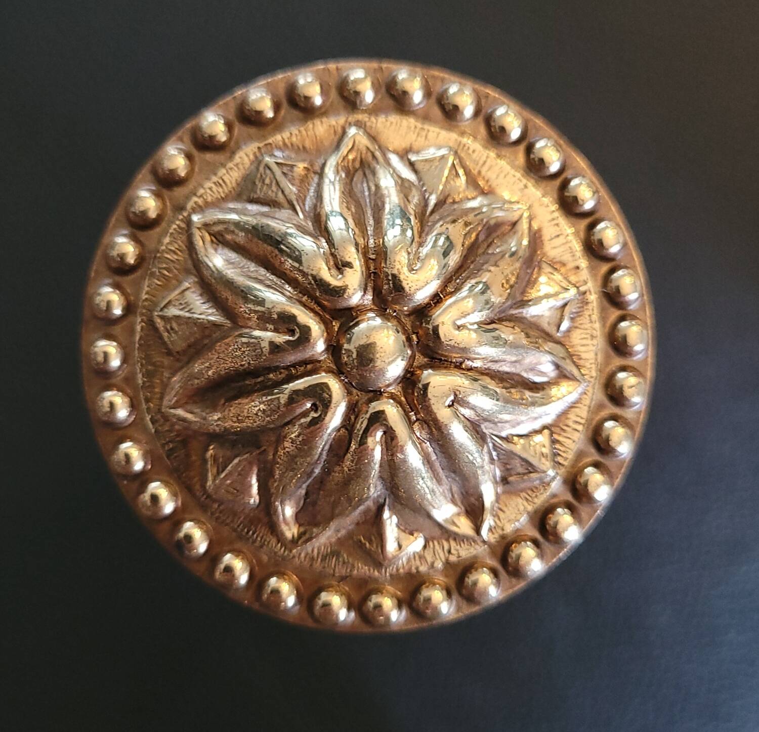 Antique brass curtain tiebacks - Set of 4