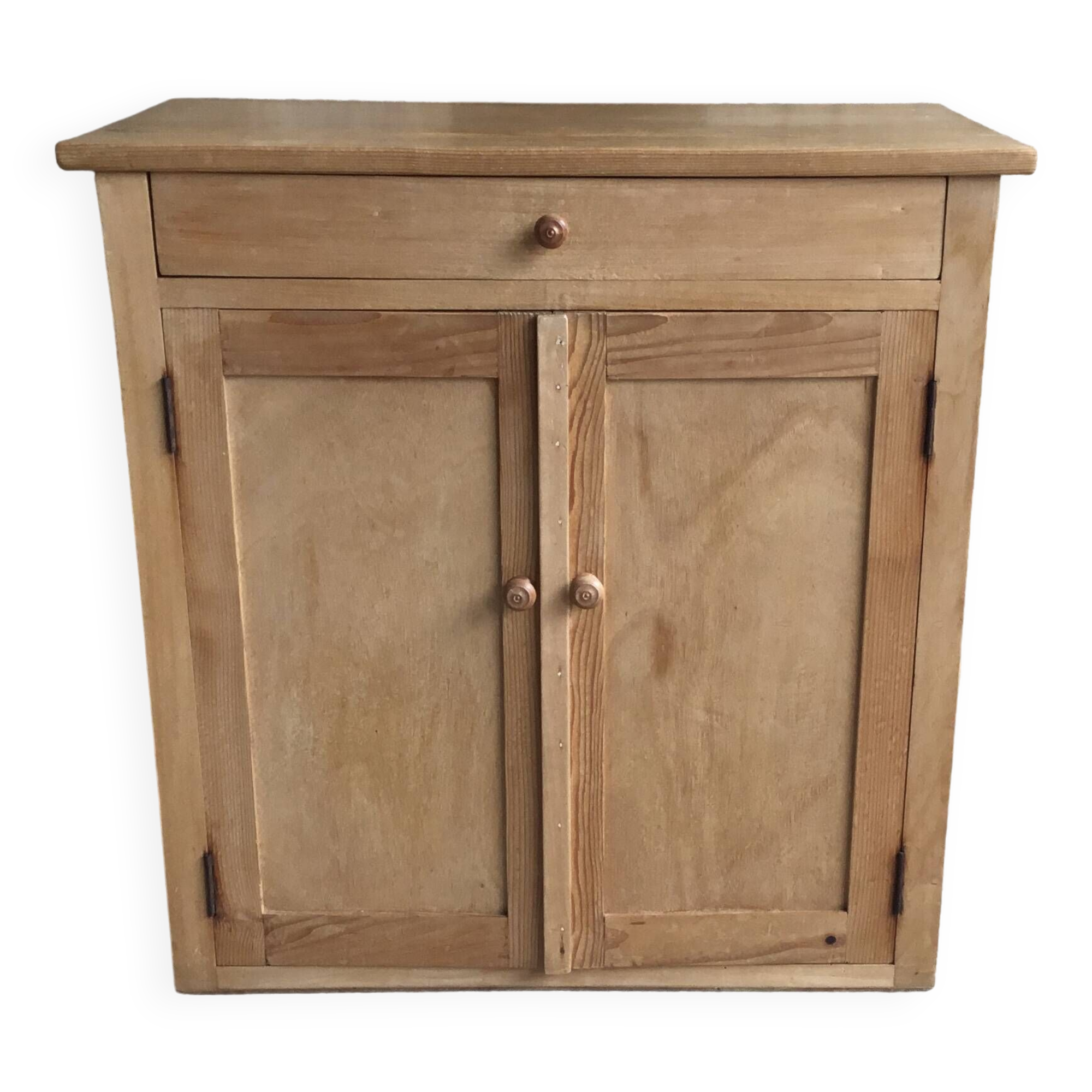 Parisian sideboard in raw wood - vintage 1960