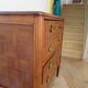 Art Deco chest of drawers - 4 drawers - locks - checkered wood veneer top - 50s