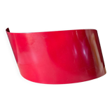 Red metal wall lamp