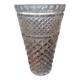 Vintage large crystal vase