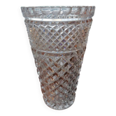 Vintage large crystal vase