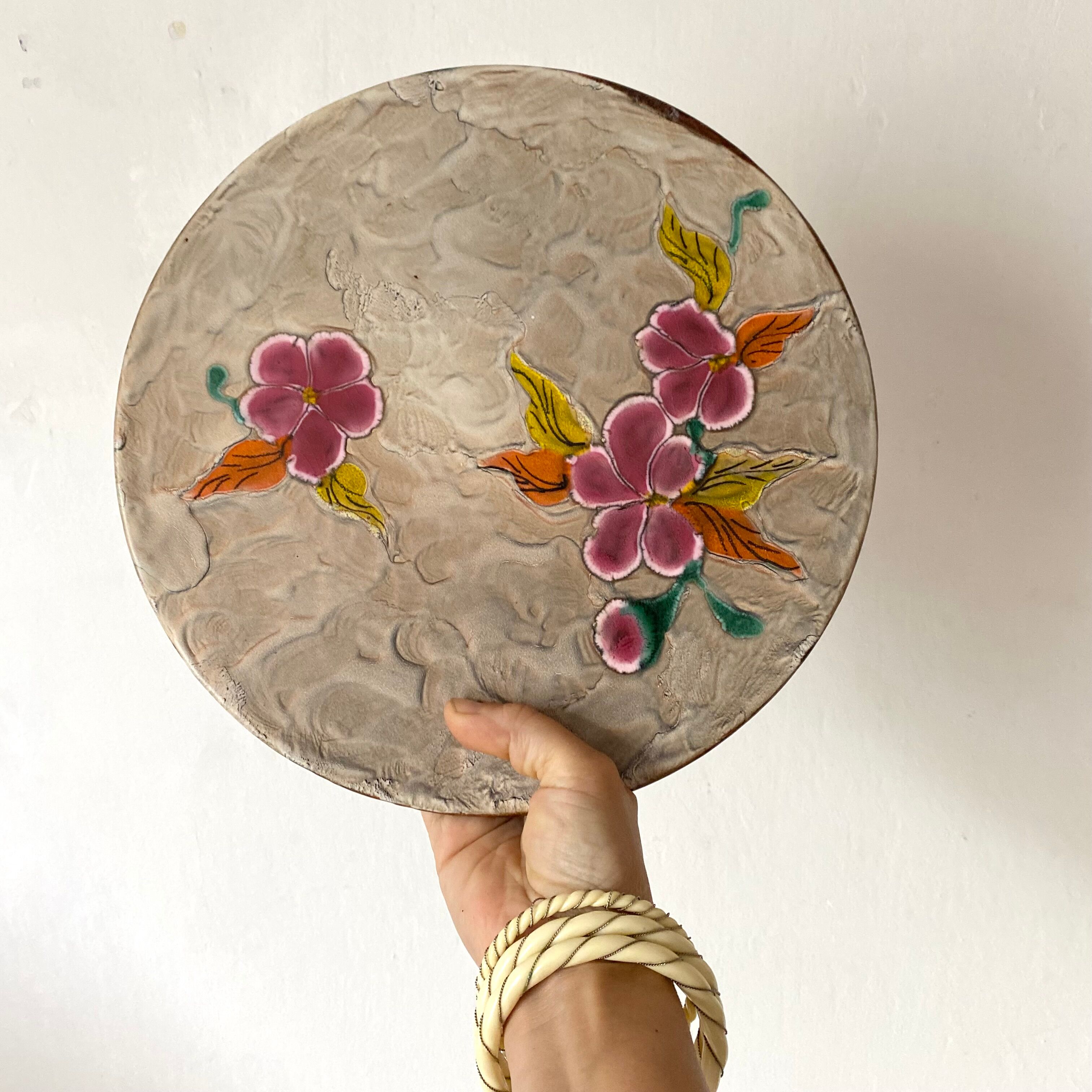 Ceramic cake and pie dish, Poët Laval, Brittany