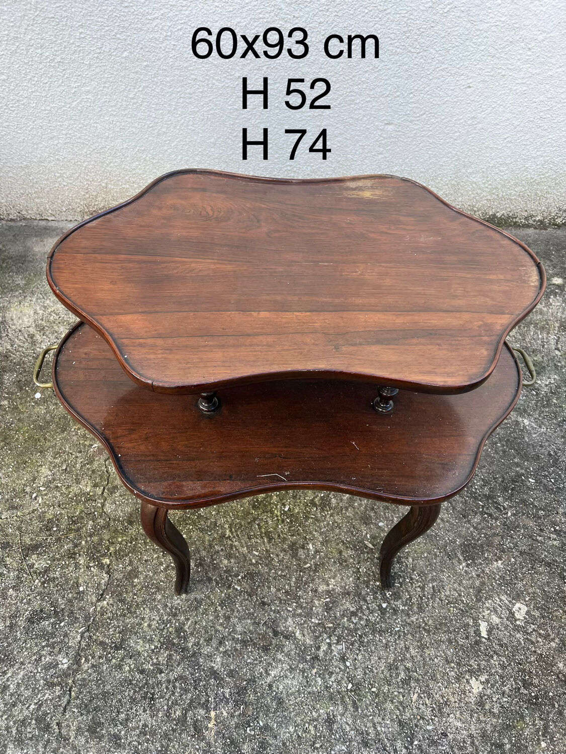 English tea serving table from the period.